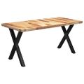 vidaXL Jedálenský stôl, nohy v tvare X 180x90x77 cm, drevený masív