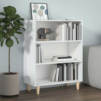 vidaXL Komoda lesklá biela 69,5x32,5x90 cm spracované drevo
