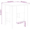 vidaXL Konferenčný stolík sivý 40x40x42 cm kompozitné drevo