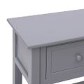 vidaXL Komoda sivá 108x30x76 cm masívne drevo paulownia