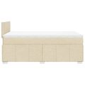 vidaXL Boxspring posteľ s matracom krémová 120x190 cm látka