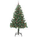 vidaXL Vianočný stromček Zelená 210 cm PVC