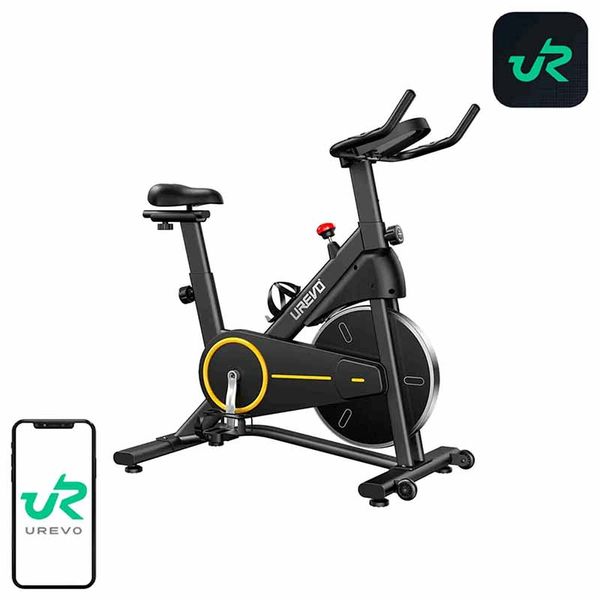 Cvičebný bicykel UREVO T1 (čierno-žltý)