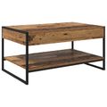 vidaXL Konferenčný stolík Staré drevo 80 x 50 x 40 cm Kompozitné drevo