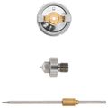 vidaXL HVLP striekacia pištoľ s tryskou 0,8 mm tryska Strieborná