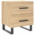 vidaXL Nočný stolík dub sonoma 40x35x47,5 cm kompozitné drevo