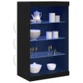 vidaXL LED komoda Čierny dub 60,5 x 37 x 100 cm Kompozitné drevo