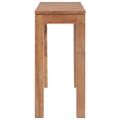 vidaXL Konzolový stolík z teakového dreva prírodná úprava 110x35x76 cm