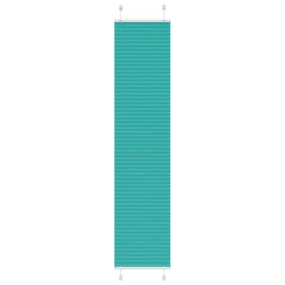 vidaXL Plisovaná roleta petrolejovo zelená 45x200 cm šírka látky 44,4 cm polyester