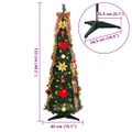 vidaXL Umelý vianočný stromček s 50 LED-i Zelená 125 cm PVC