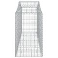 vidaXL Oblúkový gabionový kôš 200x50x80/100 cm pozinkované železo