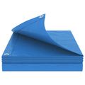 vidaXL Plachta s očkami Modrá 4 x 5 m 90 gsm PE