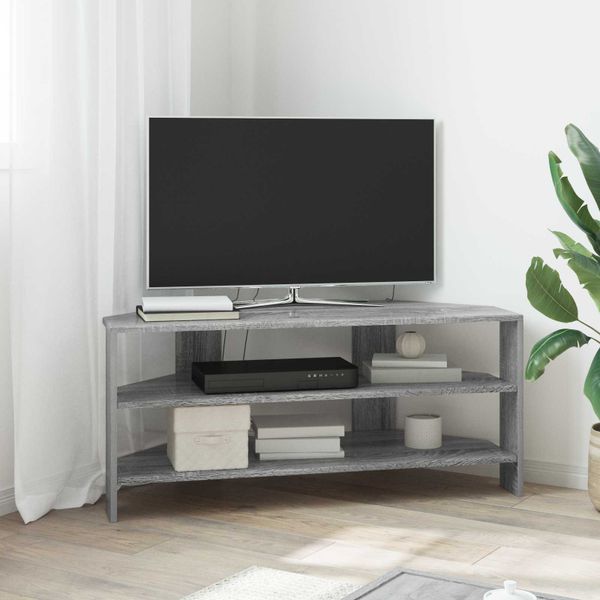 vidaXL RohováTVskriňa Sivý Sonoma 102x40,5x45cm Kompozitné drevo