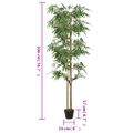 vidaXL Umelý bambusový strom 1520 listov 200 cm zelený