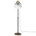 vidaXL Podlahová lampa 25 W šmuhovaná modrá 30x30x100-150 cm E27