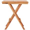 vidaXL Skladací bistro stolík 60x60x65 cm, tíkový masív