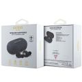Bluetooth slúchadlá Guess GUTWSP4EGK TWS ENC 4G PU METAL LOGO čierne