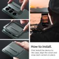 Puzdro Spigen Optik Armor pre Samsung Galaxy S24 Ultra, tmavozelená