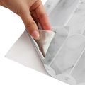vidaXL Dlaždica s perím 10 ks Šedý mramor 30 x 30 cm Polyuretán a PET