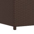 vidaXL Záhradný úložný box hnedý 120x50x60 cm polyratanový