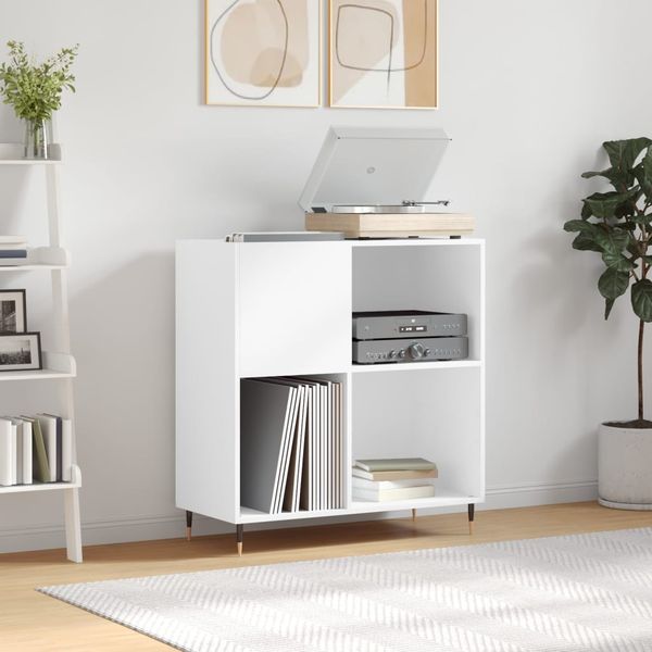vidaXL Skrinka na platne biela 84,5x38x89 cm kompozitné drevo