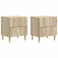 vidaXL Nočný stolík 2 ks Dub sonoma 43 x 34,5 x 48 cm Kompozitné drevo