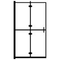 vidaXL Skladací sprchový kút ESG 80x140 cm čierny