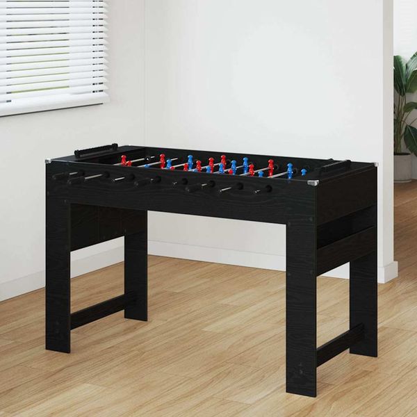 vidaXL Stolný futbal Čierny Dub 125 x 60,5 x 80 cm Kompozitné drevo