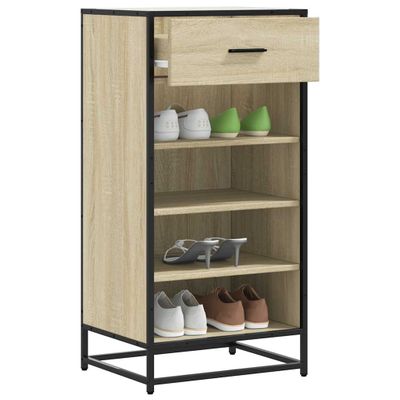 vidaXL Regál na topánky dub sonoma 48x38x97,5 cm spracované drevo