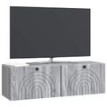 vidaXL Nástenná TV skrinka Nástenný Sivá sonoma 98 x 31 x 30 cm