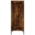 vidaXL Vysoká skrinka dymový dub 34,5x34x180 cm spracované drevo