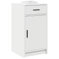 vidaXL Servírovacia skriňa Biela 40 x 40.5 x 75 cm Kompozitné drevo