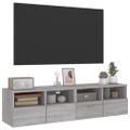 vidaXL TV nástenné skrinky 2ks sivé sonoma 60x30x30cm kompozitné drevo