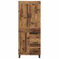 vidaXL Highboard 2 ks Staré drevo 69,5 x 34 x 180 cm