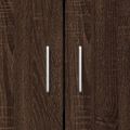 vidaXL Knižnica hnedý dub 82,5x30,5x115 cm kompozitné drevo