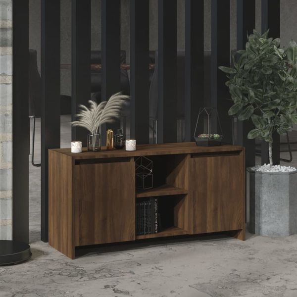 vidaXL TV skrinka hnedý dub 102x37,5x52,5 cm drevotrieska