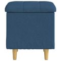 vidaXL Ottoman s Úložným Priestorom Modrá 40 x 40 x 45 cm látka