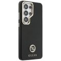 Guess Case Rhinestone Round Logo MagSafe for Samsung Galaxy S26 Ultra Black