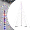 vidaXL LED vianočný stromček 615 LED farebné 404,5 cm