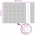 vidaXL Zvarený drôtený plot 1000 x 40 cm Strieborná