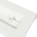 vidaXL Rukoväte na kuchyňu 2 ks Biela 85 x 45 mm Kov