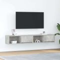 vidaXL TV skrinky 2 ks betónovo sivé 80x31x25,5 cm kompoz.drevo