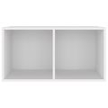 vidaXL Úložný box na vinyly, biely 71x34x36 cm, kompozitné drevo