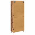 vidaXL Highboard 2 ks Staré drevo 69,5 x 34 x 180 cm Kompozitné drevo