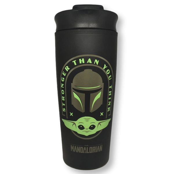 Cestovný hrnček Star Wars: Mandalorian - Stronger Than You Think