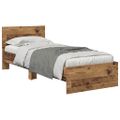 vidaXL Rám postele Staré drevo 75 x 190 cm Kompozitné drevo