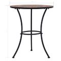vidaXL Mozaikový bistro stolík, oranžový/sivý 60 cm, keramika