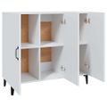 vidaXL Komoda biela 90x34x80 cm kompozitné drevo
