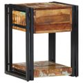 vidaXL Nočný stolík Viacfarebný 40 x 35 x 50 cm Masívne obnovené drevo
