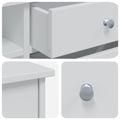 vidaXL Sada toaletného stolíka FAUSKE 2 ks Biela 76 x 50 x 103,5 cm